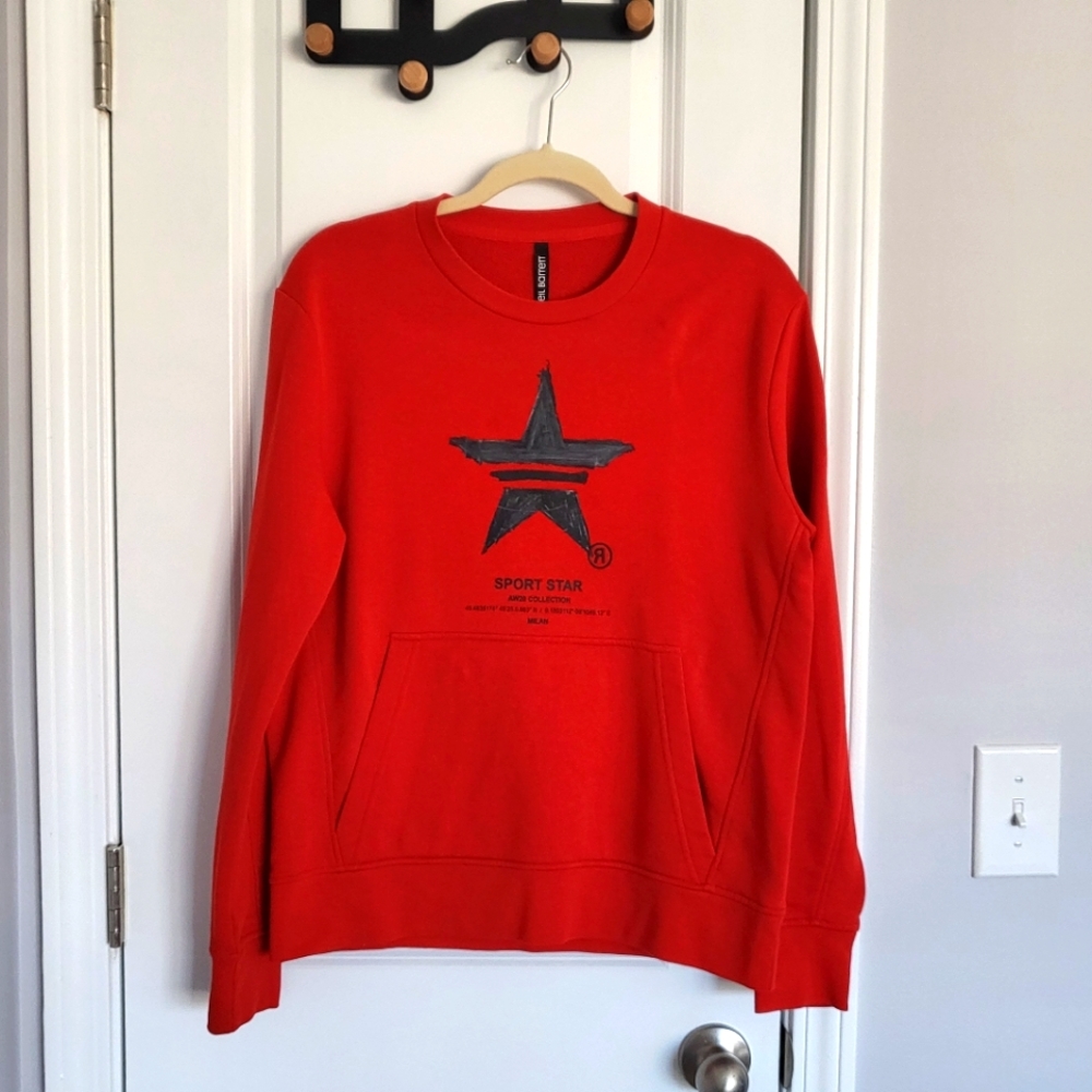 NWOT! Neil Barrett Star Sweatshirt